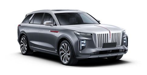 Hongqi E-HS9 Серебристый с белым верхом/Glacier White+Glacier Silver